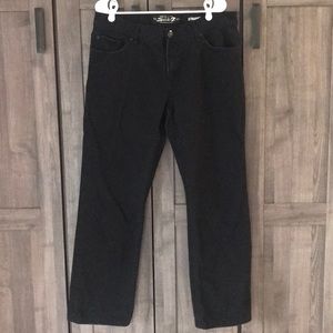 Seven7 36 x 32 black straight jeans